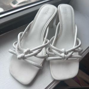 Mango strappy block heels